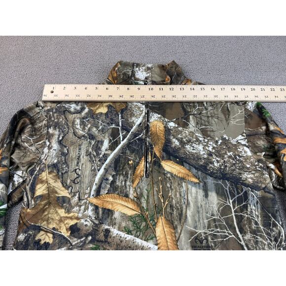 Lincoln Outfitters Men's Medium Real Rree Heavy Camouflage Hunting Quarter Zip - Picture 4 of 7